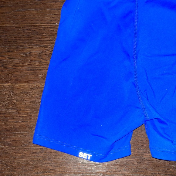 Set Active Royal Blue Short Onesie - Picture 4 of 4